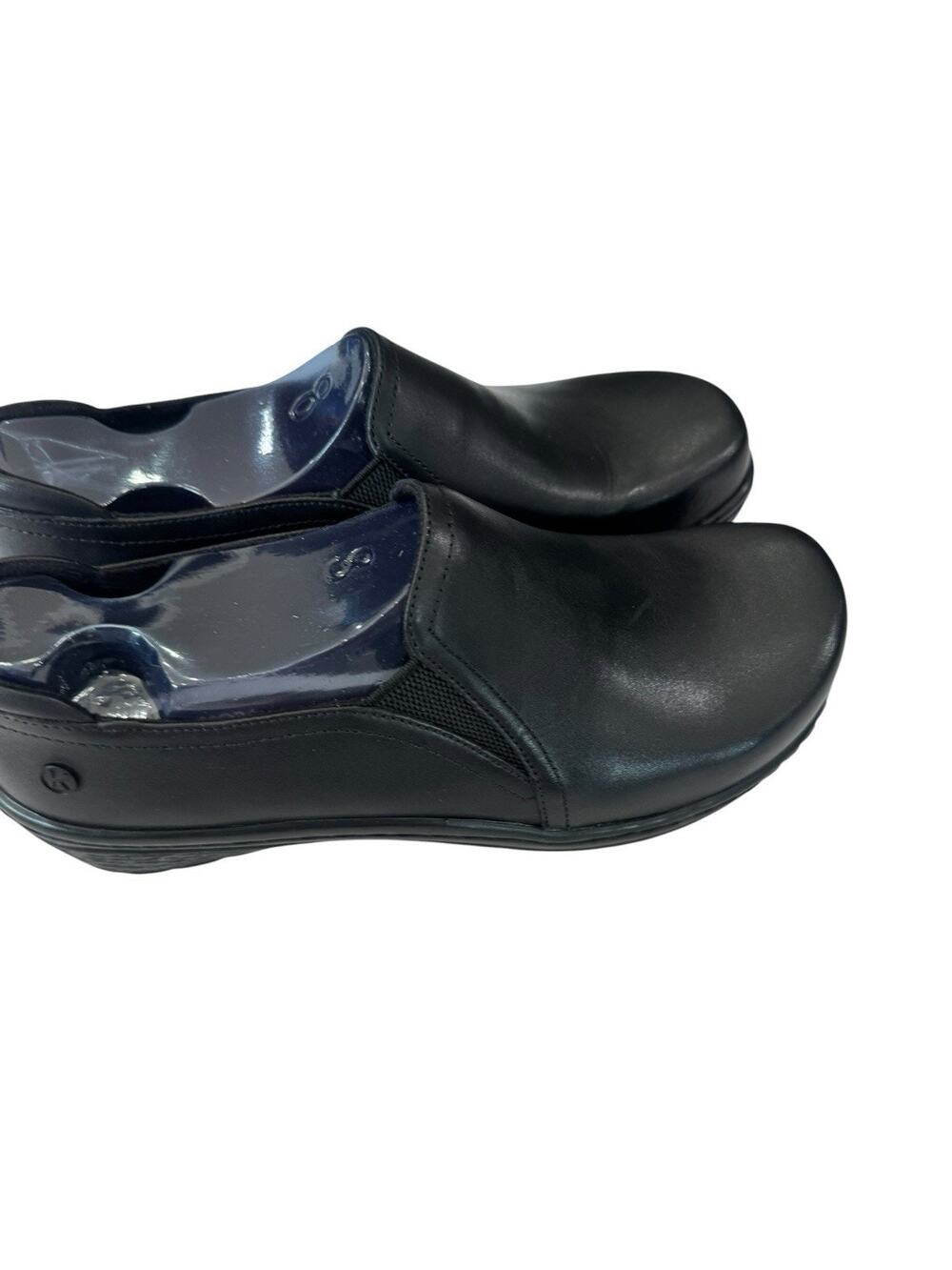 Klogs Moxy Black Full Grain Leather Women's Slip-On Work Clogs Shoes Size 8M